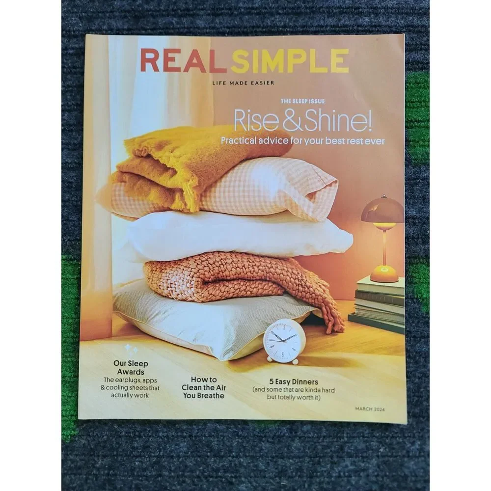 Real Simple Magazine 2024 Mar Apr May‎ Home Garden Organize Dinner Cooking Clean